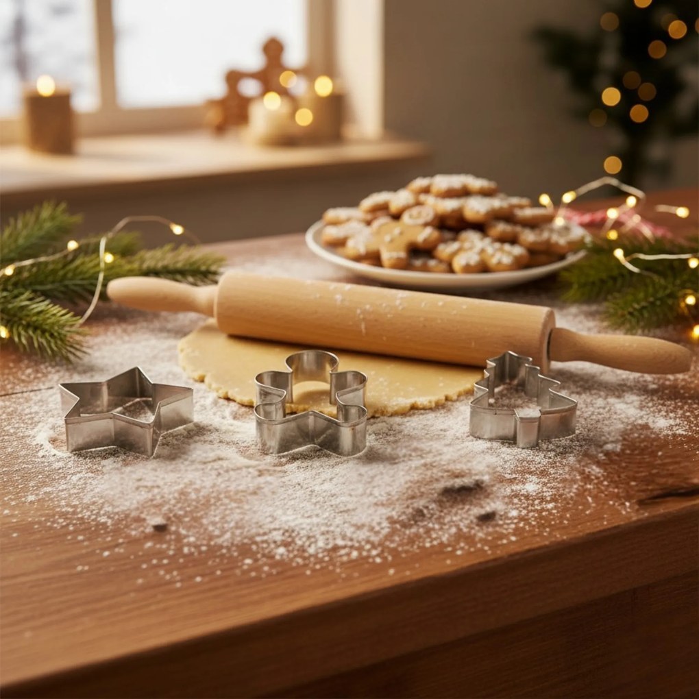Świąteczne foremki do pierników, 3 sztuki