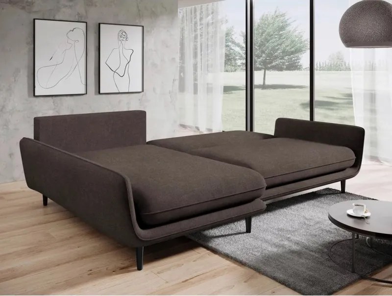 Narożnik SOLANO funkcja spania pojemnik poduszki WERSAL