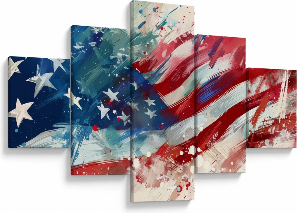 Obraz - Flaga USA (125x70 cm)