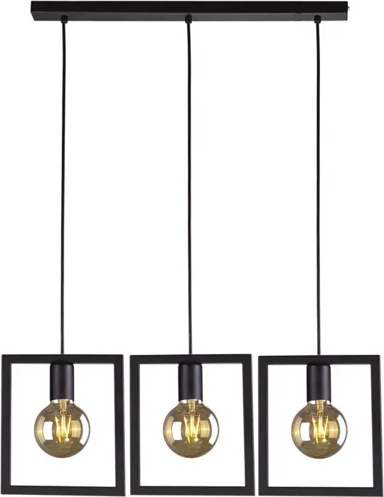 Potrójna loftowa lampa wisząca nad stół - 3X S098 E8-W76