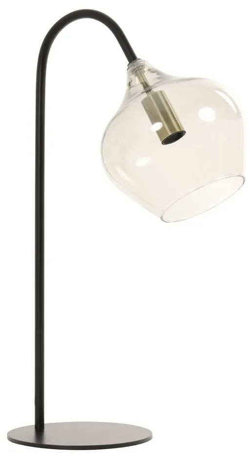 Czarna lampa stołowa (wysokość 50,5 cm) Rakel – Light &amp; Living