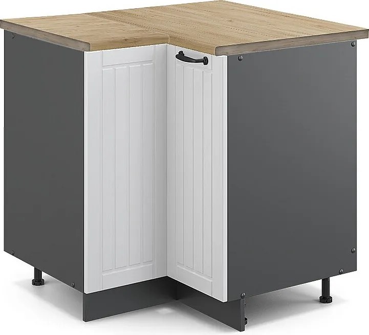 Szafka narożna biały domek wiejski 80.5x60x82 fame-line