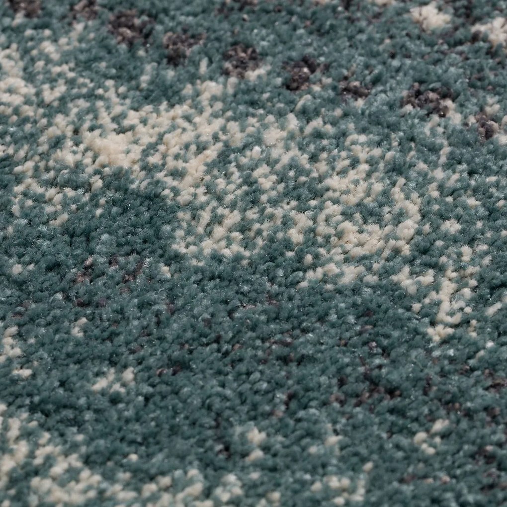 Dywan Modern Teal blue/dark grey 160x230cm