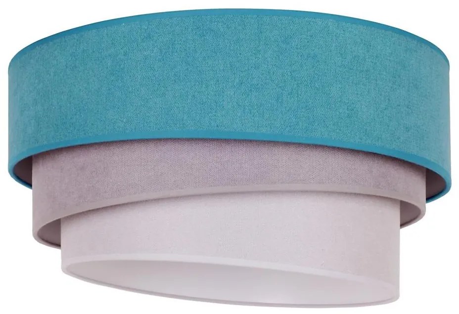 Duolla - Lampa sufitowa TRIO 1xE27/15W/230V pr. 45 cm turkus/szary/biały