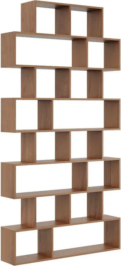 Minimalistyczny Regał Wiszący Lub Stojący W Kolorze Orzech L6-Z20