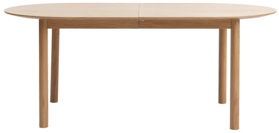 Rozkładany stół z blatem w dekorze dębu 100x190 cm Gallina – Unique Furniture
