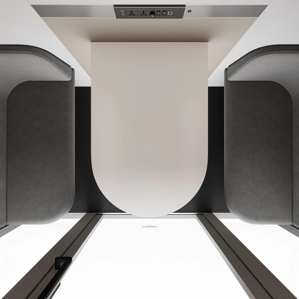 Budka akustyczna do biura INBOX 4-osobowa 2200 x 2200 x 1220 mm