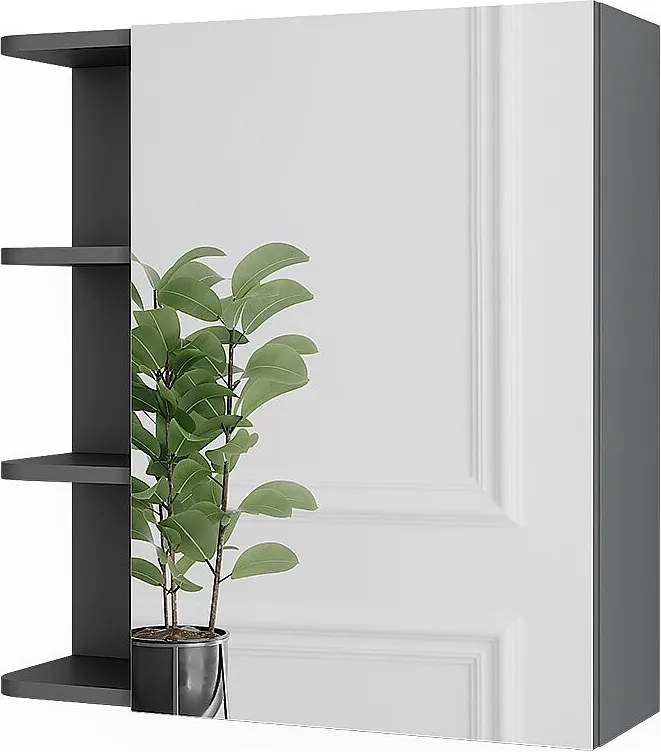 Szafka z lustrem antracyt 62x20.8x64 fynn