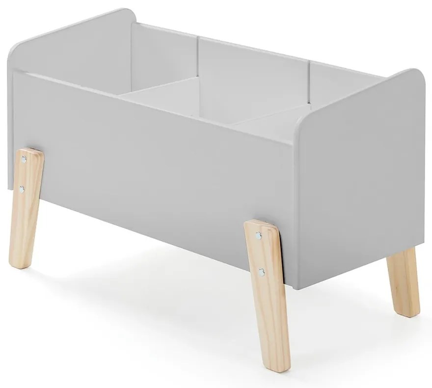 Szare łóżeczko na zabawki Vipack Kiddy