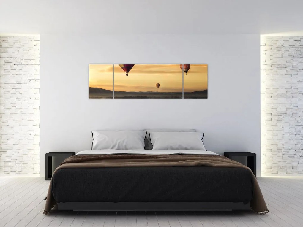 Obraz - latające balony (170x50 cm)