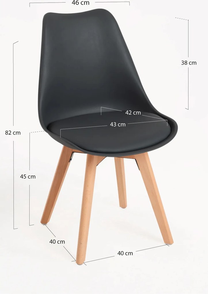 Zestaw 6 Krzese Synk Basic