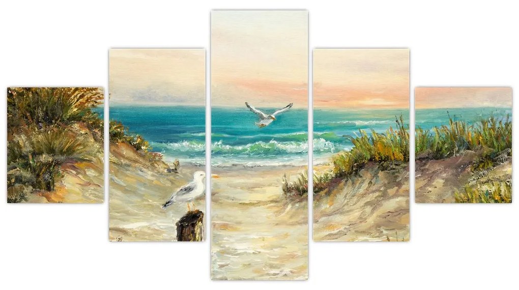 Obraz - Piaszczysta plaża (125x70 cm)