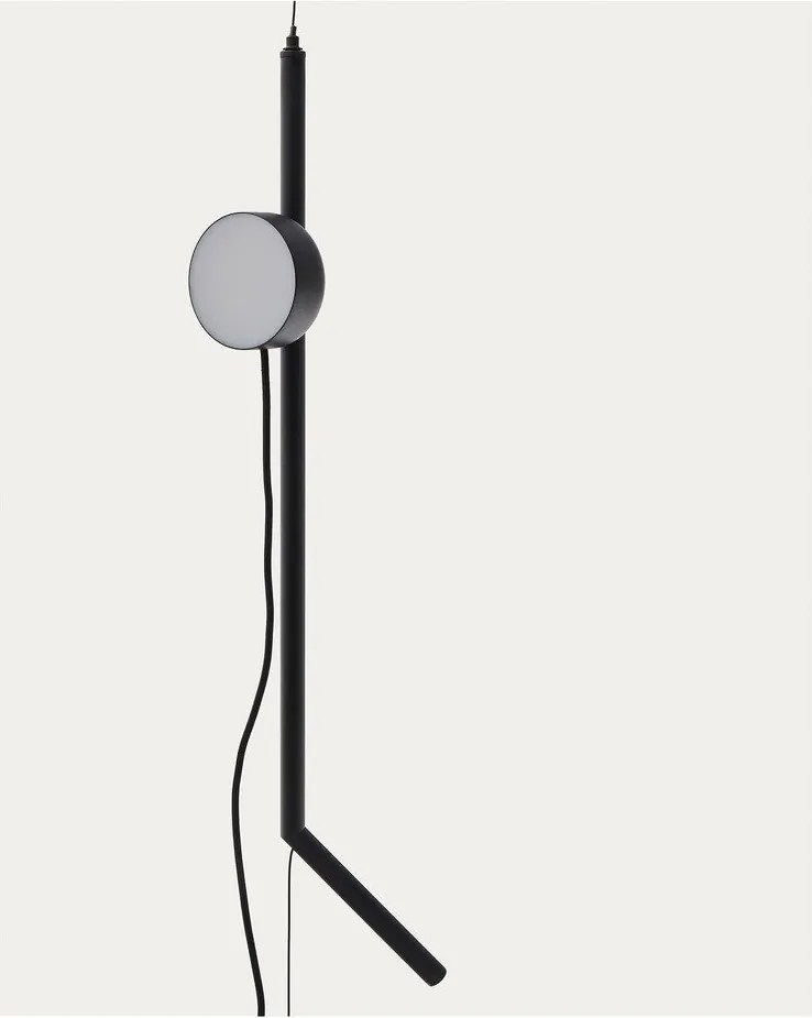 Czarna lampa stojąca LED ze ściemniaczem (wysokość 339 cm) Orey – Kave Home