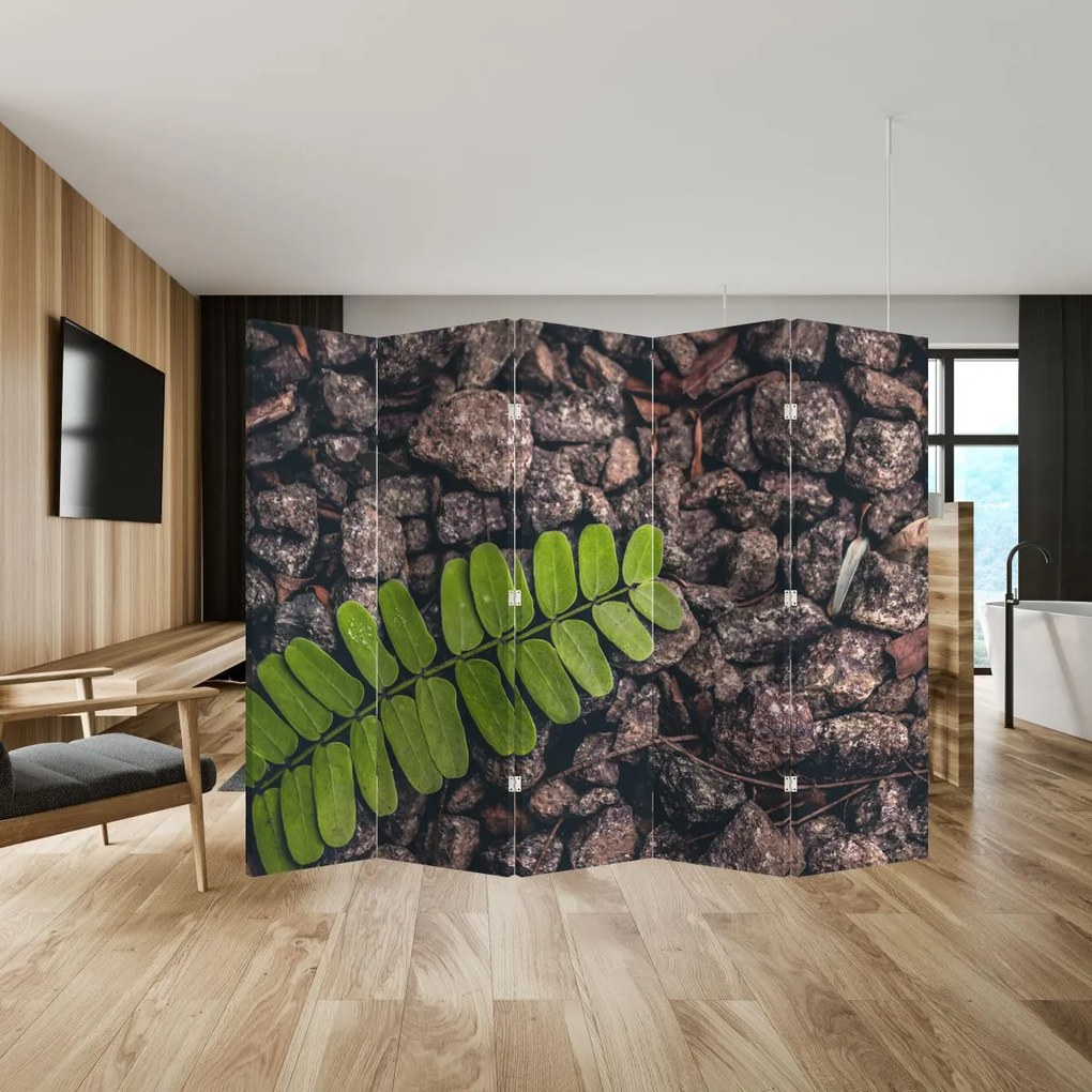 Parawan - Zielona roślina (210x170 cm)