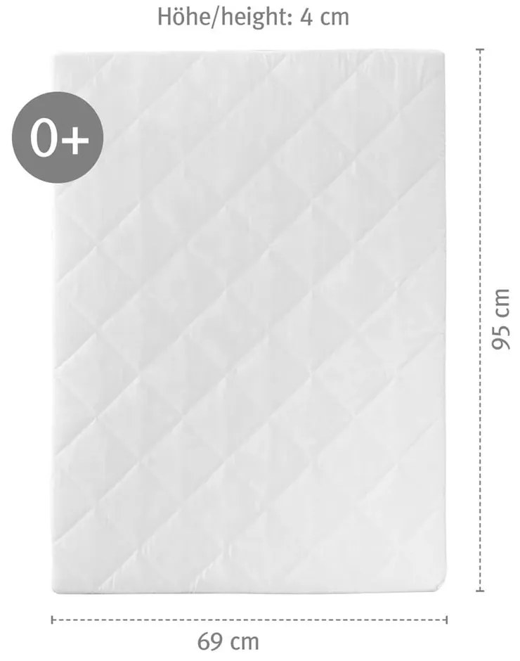 Biały kojec dla dzieci 100x75 cm Roba style – Roba