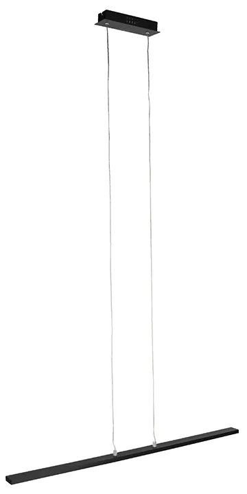 Nowoczesna lampa wisząca czarna 90 cm zintegrowana LED - Banda Nowoczesny Oswietlenie wewnetrzne