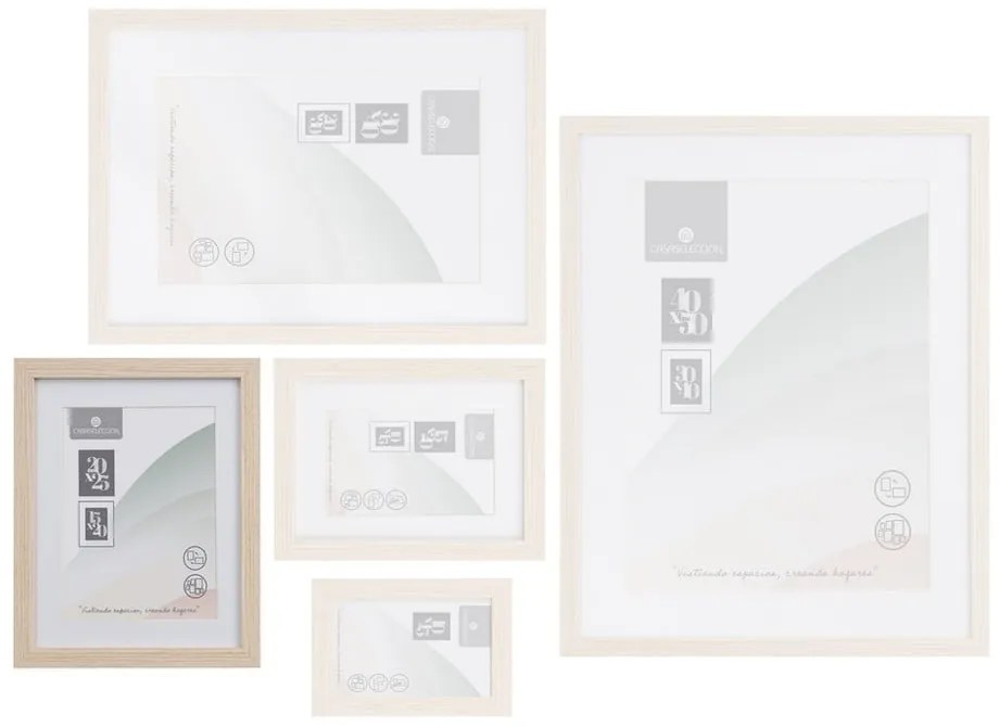 Ramka stojąca/ścienna w naturalnym kolorze 22,5x28 cm Sencillo – Casa Selección
