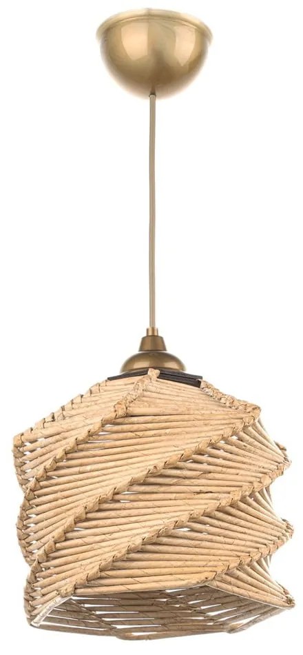 Jasnobrązowa lampa wisząca ø 20 cm – Opviq lights