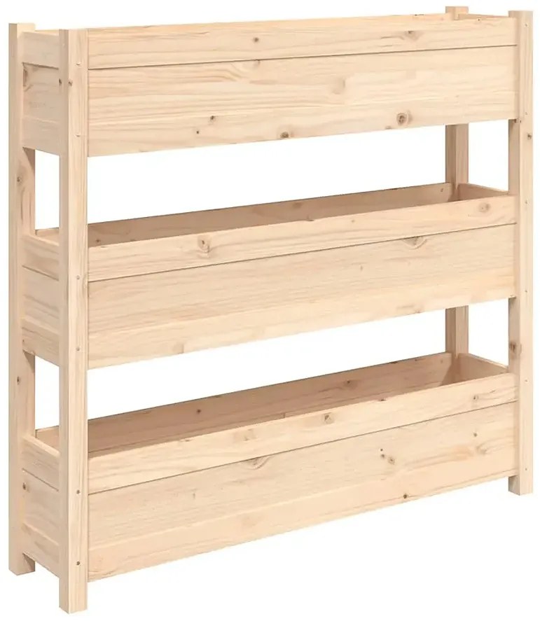 Drewniana 3 piętrowa donica ogrodowa C3-P97