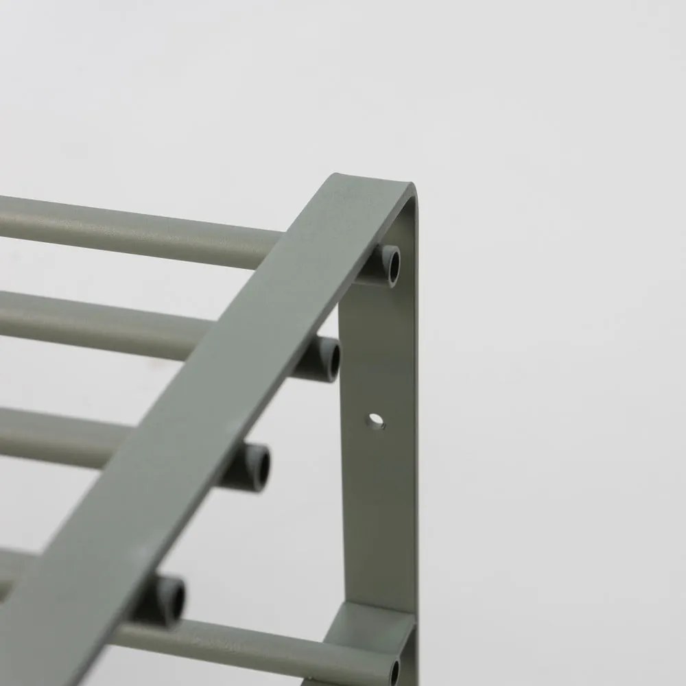 Szarozielona metalowa szafka na buty 70x48,5x29 cm Rex – Spinder Design