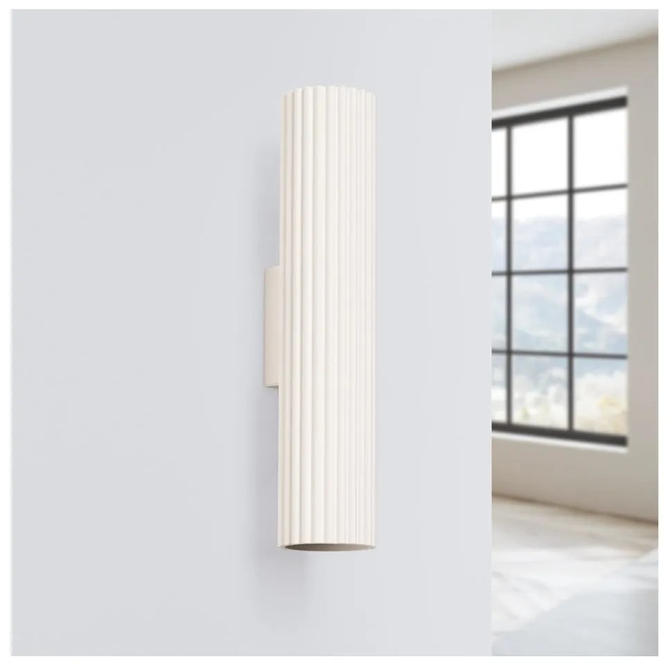 Kremowy kinkiet Gleam – Sollux