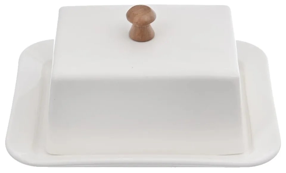 Biała porcelanowa maselniczka Orion Whiteline