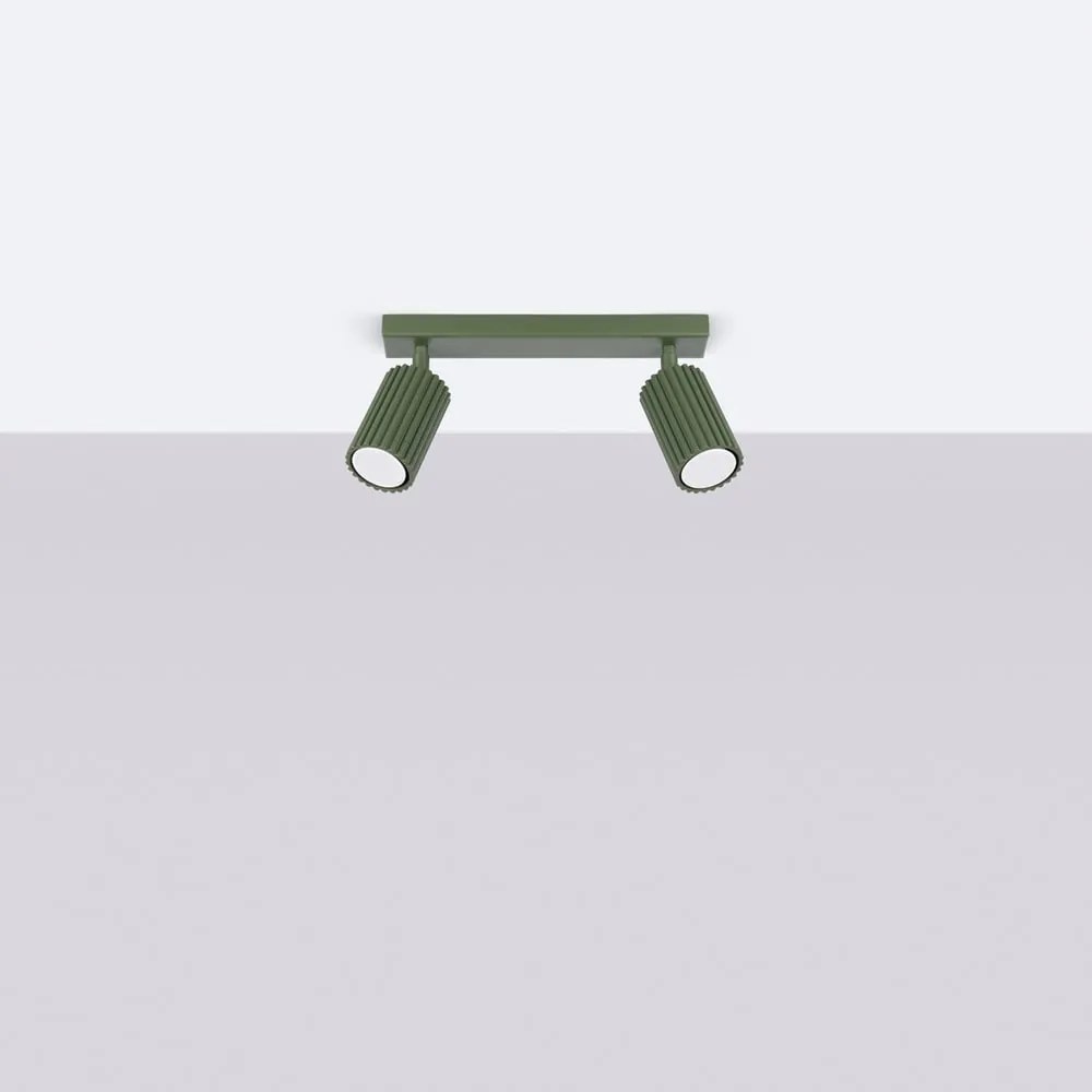 Zielona lampa punktowa 6,5x30 cm Gleam – Sollux