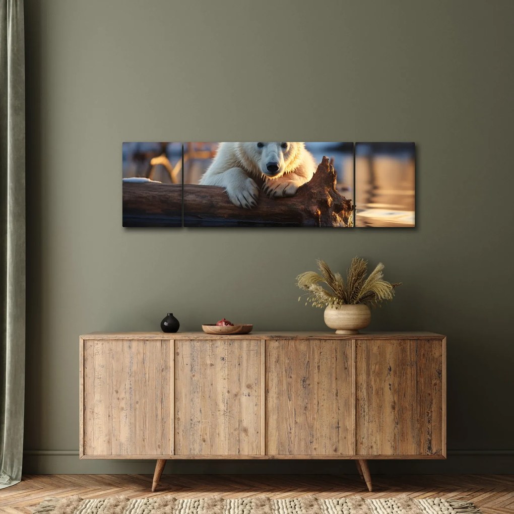 Obraz - Niedźwiedź polarny (170x50 cm)