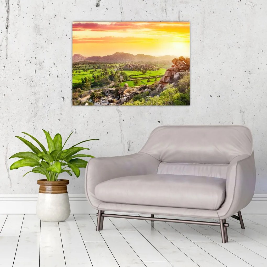 Obraz doliny Hampi w Indiach (70x50 cm)