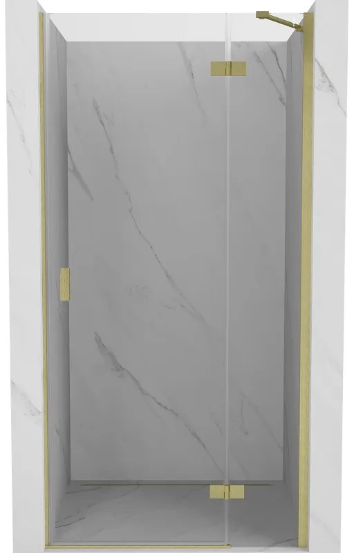 Mexen Mist-H drzwi prysznicowe uchylne prawe 105 cm, transparent, złote szczotkowane - 8A5-105-000-55-00-P