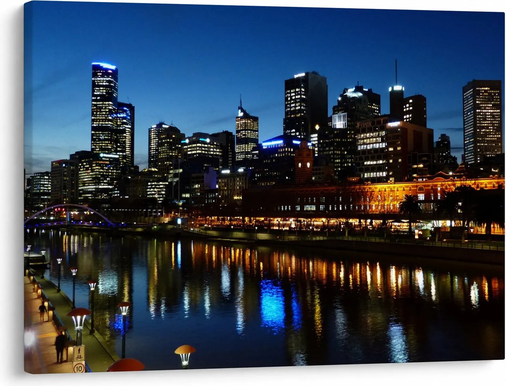 Obraz nocy w Melbourne (70x50 cm)