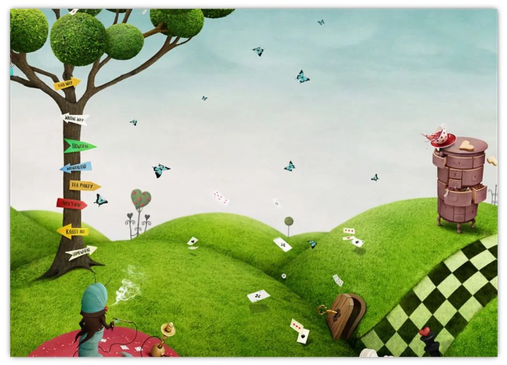 Obraz na szkle wspaniałego krajobrazu (70x50 cm)