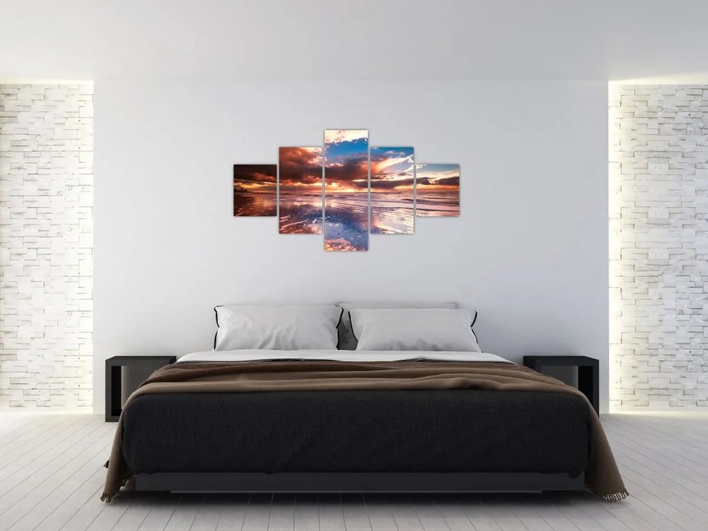 Obraz - Wieczorna plaża (125x70 cm)