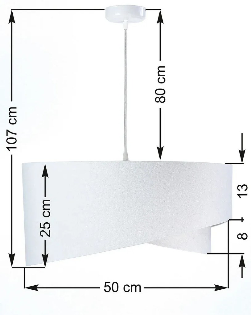 Biało-złota lampa wisząca nad stół - EX988 szt