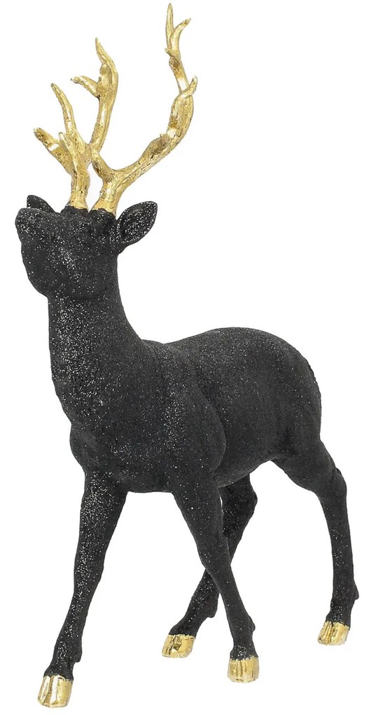 Figurka Deer 32x12x40 cm black