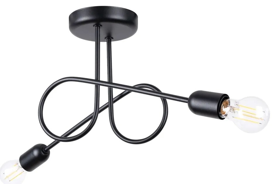 Czarna lampa sufitowa 18x57 cm Opulent – Nice Lamps