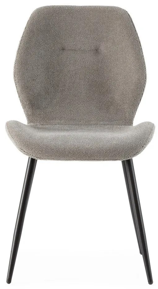 Jasnoszare tapicerowane krzesła zestaw 4 szt. Ansu – Marckeric