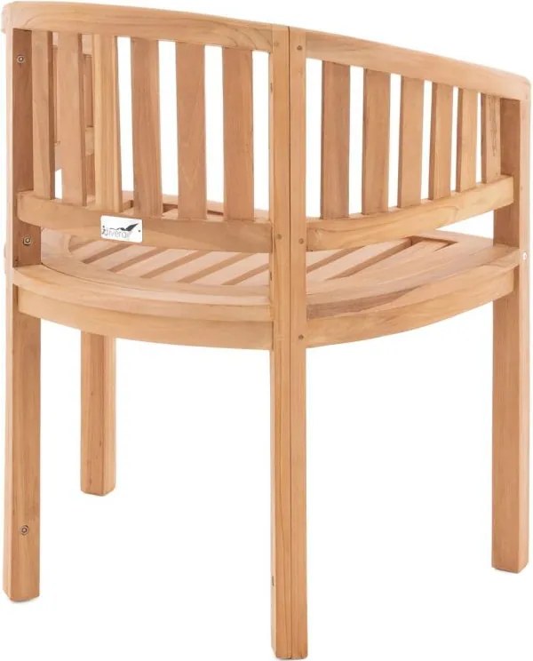 Krzesło DIVERO - impregnowane drewno tekowe