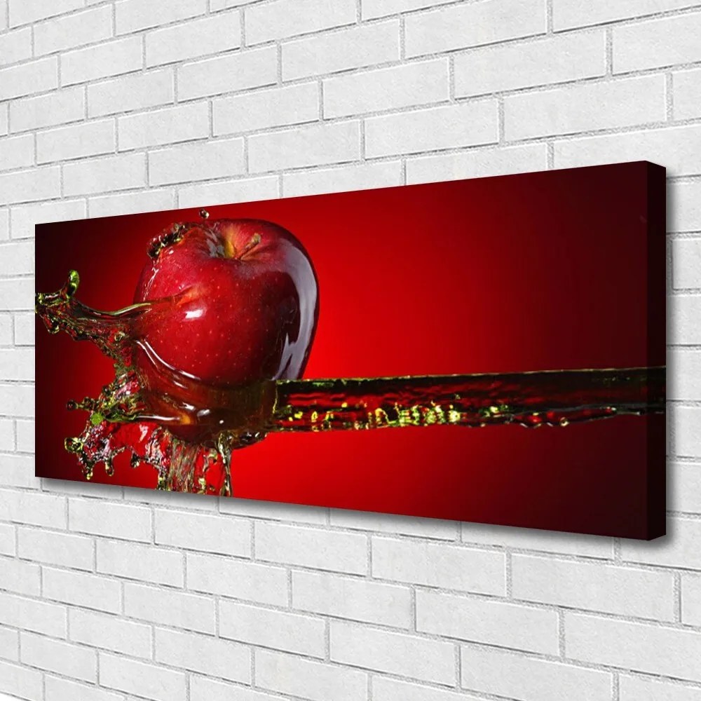 Zdjęcie na płótnie Soczyste Jabłko w Wodzie