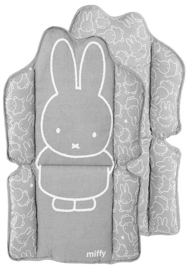 Szara wkładka do krzesełka do karmienia Miffy – Roba