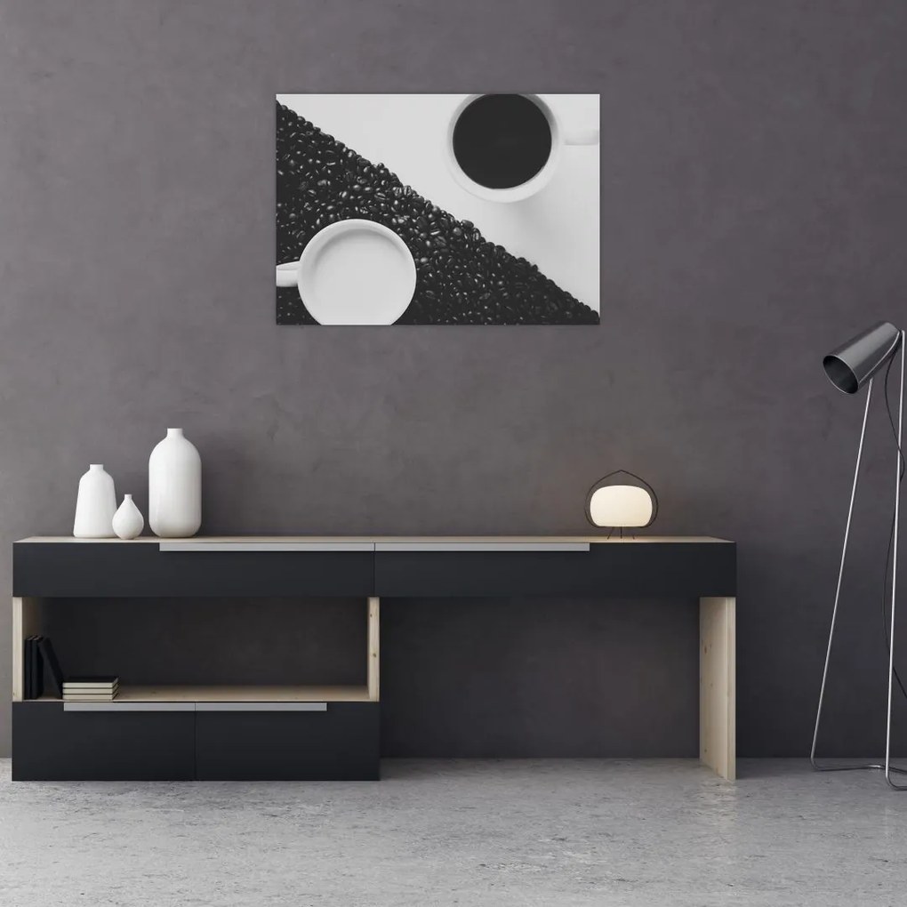Obraz na szkle - kawa (70x50 cm)