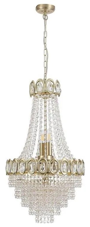 Searchlight 1611-6SB - Żyrandol na łańcuchu LOUIS PHILLIPE 6xE14/60W/230V