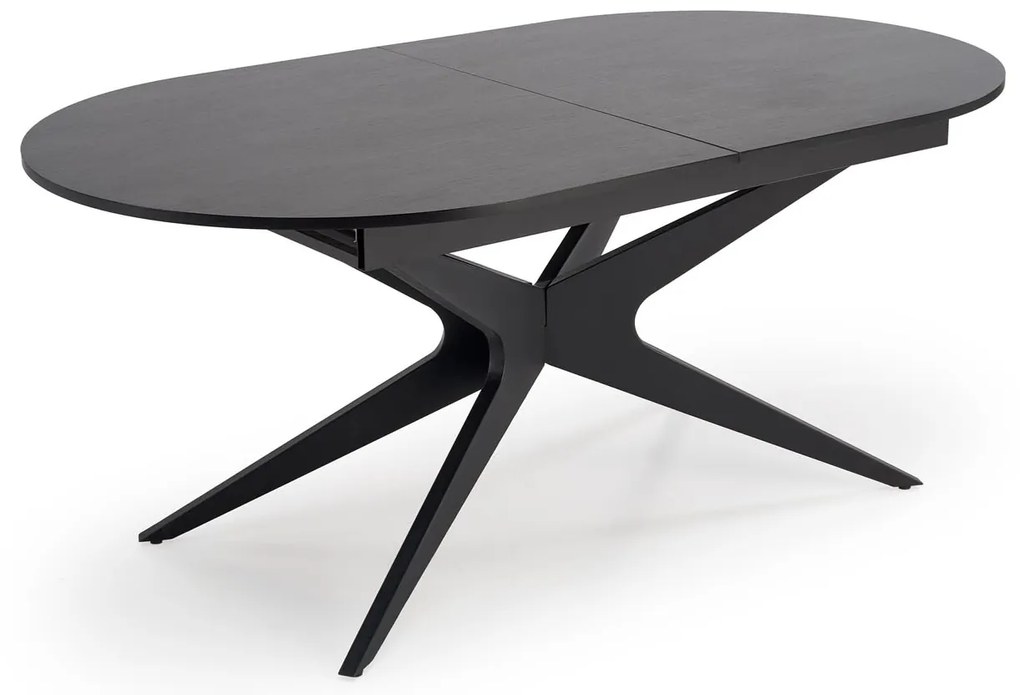 Stół do Jadalni rozkładany MDF czarny 180-240/100/76 cm SANDRO