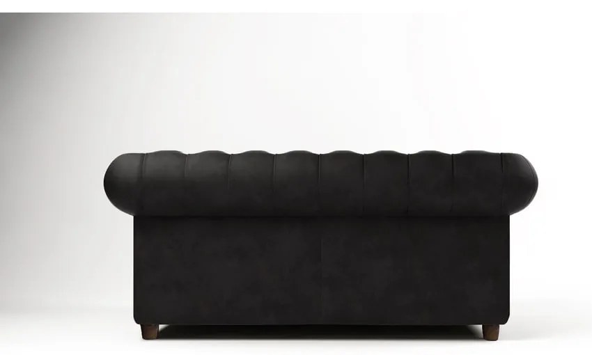 Czarna aksamitna sofa 184 cm Cambridge – Ropez