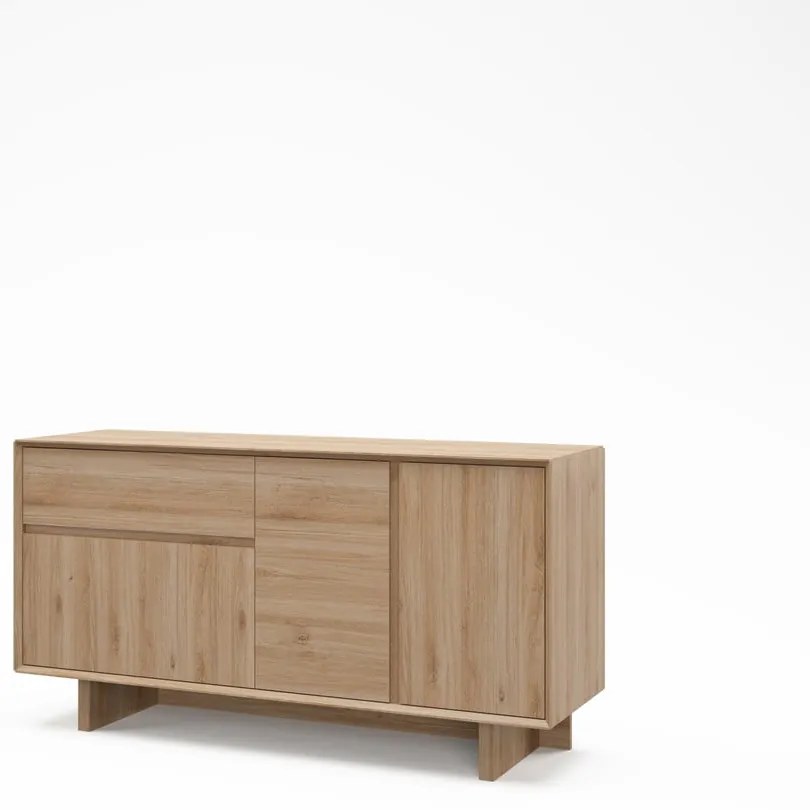 Komoda w dekorze dębu w naturalnym kolorze 146x76x45 cm Carpi – Marckeric