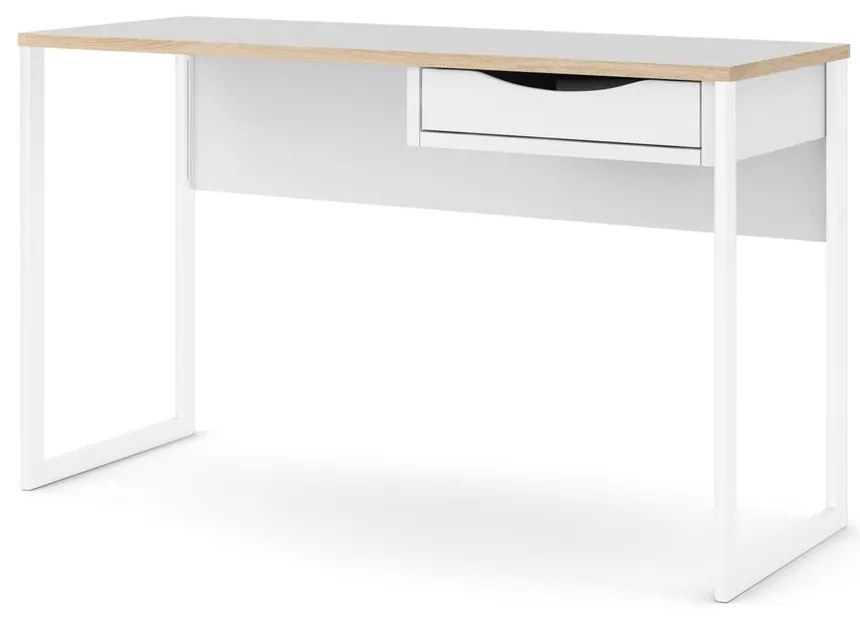 Białe biurko Tvilum Function Plus, 130 x 48 cm
