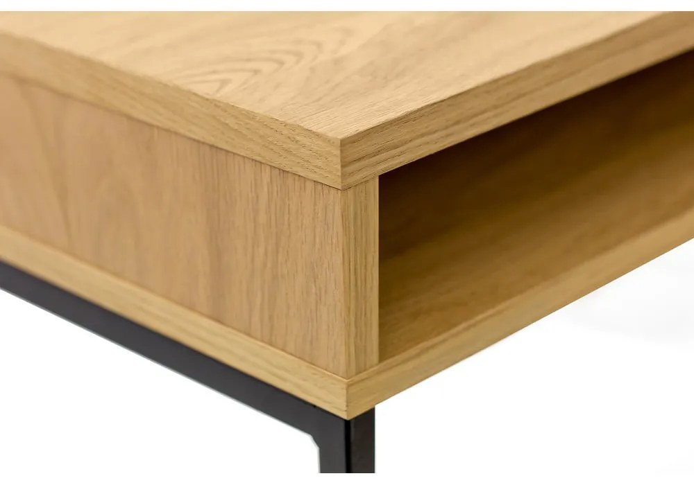 Biurko z blatem w dekorze dębu 35x100 cm Frame – Woodman