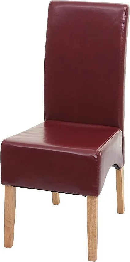 Krzesło do jadalni Crotone,  czerwony, jasne nogi