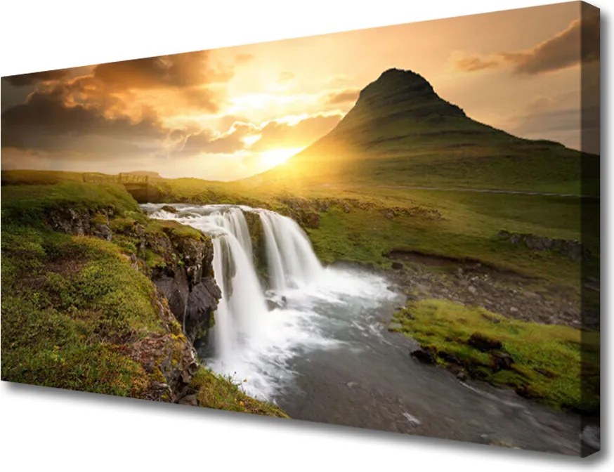 Obraz canvas na ścianę Zimowa Kraina nad Jeziorem