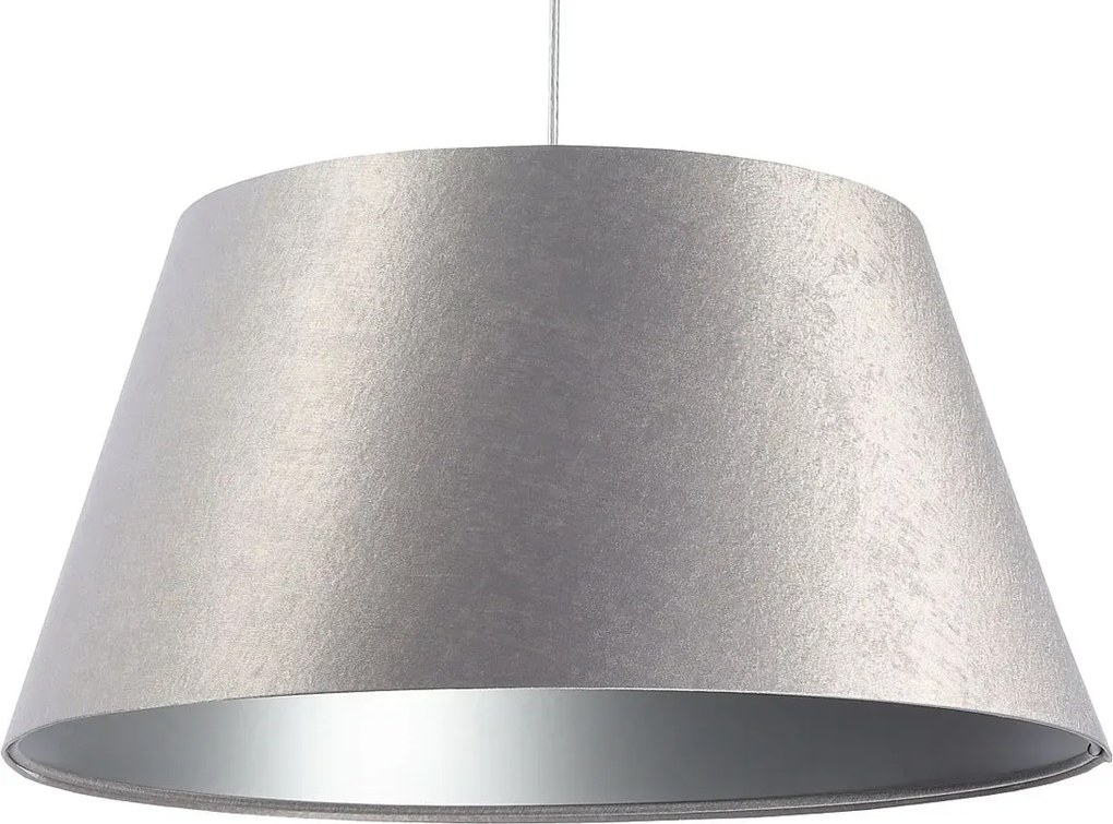 Srebrna lampa wisząca z trapezowym kloszem - S407 L9-L01